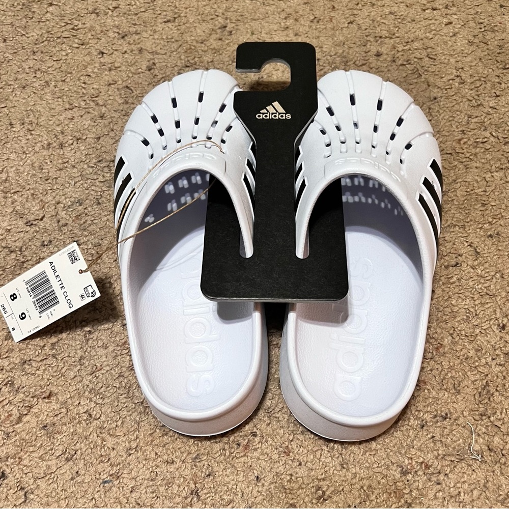 Adilette Clog - Size 9WMN - Size 8MEN